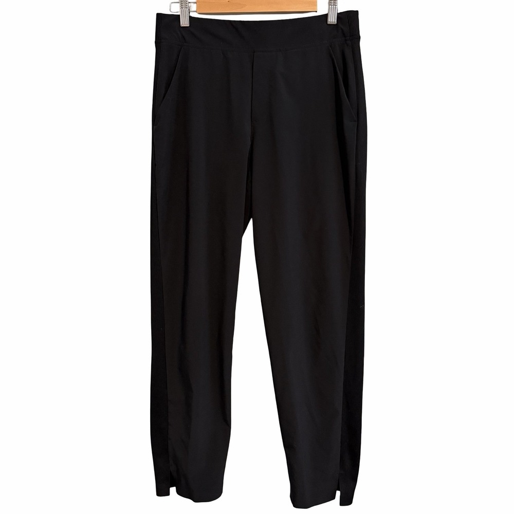 Athleta Brooklyn‎ Mid Rise Ankle Black Pants Size 8 Stretch Pull On Black